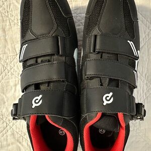 Peloton Black Cycling Shoes Size 43-Men 10/Women 12
